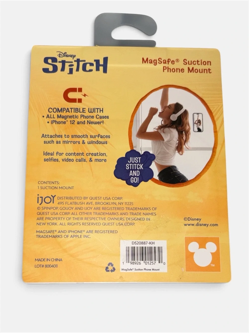 Disney Stitch Blue MagSafe Suction Phone Mount